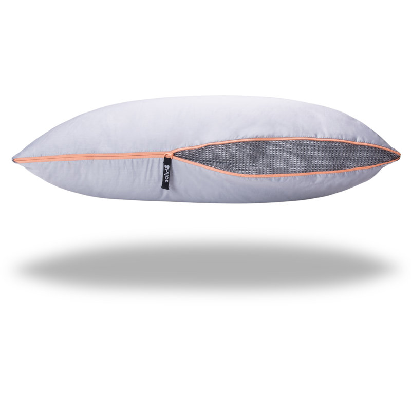 Comfort Zip Down Alternative Bed Pillow With Allergen Barrier, Jumbo