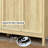 Lagoon Large Buffet Sideboard Cabinet with Storages, 58'' Modern Buffet Table Dining Room Cabinet Coffee Bar Storage with 4 Doors for Dining Room, Living Room, Hallway, Oak