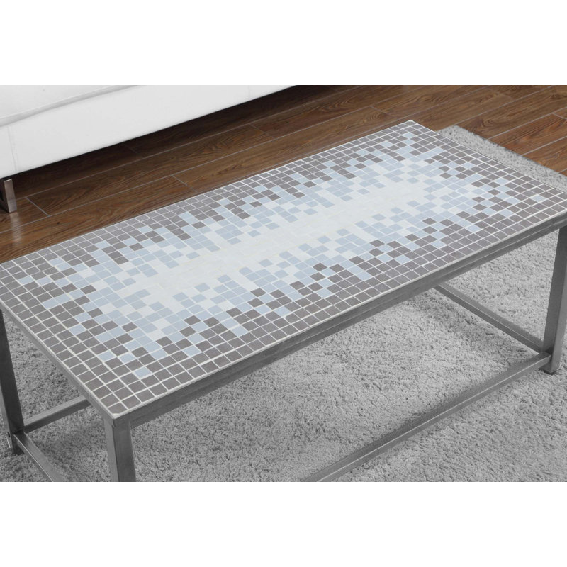 Table basse, décor, cocktail, rectangulaire, salon