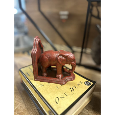 Serre-livres en fer éléphant