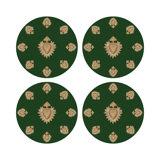 Ex vote Vegan Leather Round Pebble Placemat