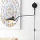 Varun Single Light Iron Dimmable Plug-in Swing Arm Sconce