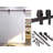Country Sliding Standard Double Track Barn Door Hardware Kit