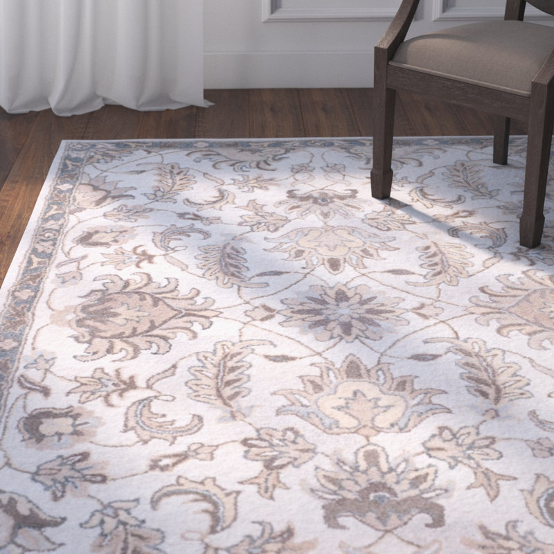 Davila Hand Tufted Viscose Oriental Rug, Rectangle 4' x 6'