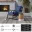 Chaise berçante d'extérieur en osier avec coussins rembourrés Outsunny-1212688362
