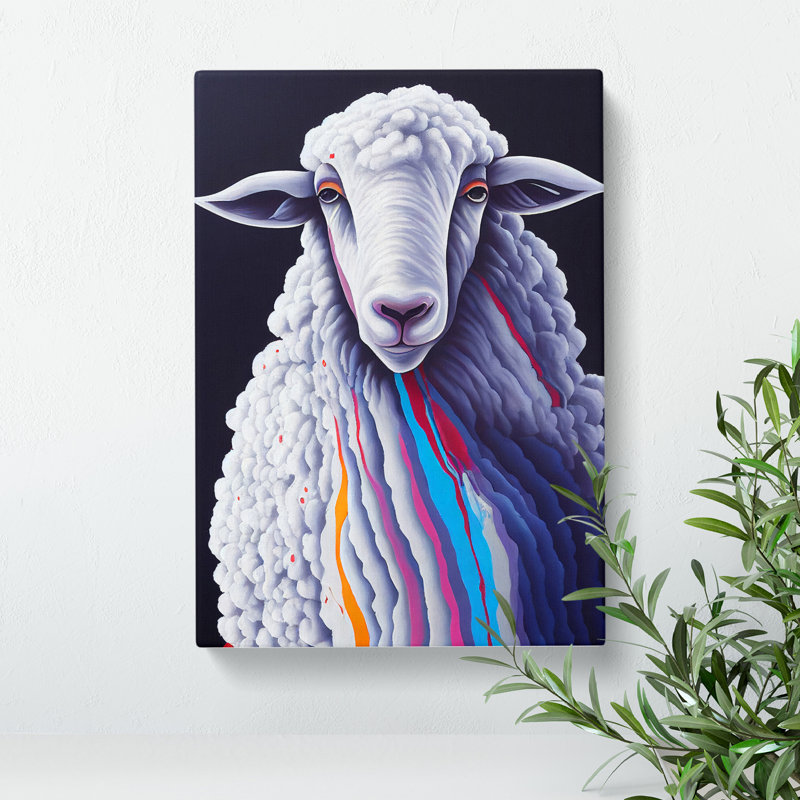 Colours Of The Sheep - Wrapped Canvas