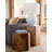 Honey Comb Solid Wood Block End Table-125005780