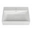 Lavabo de salle de bain console rectangulaire avec trop-plein-82424702