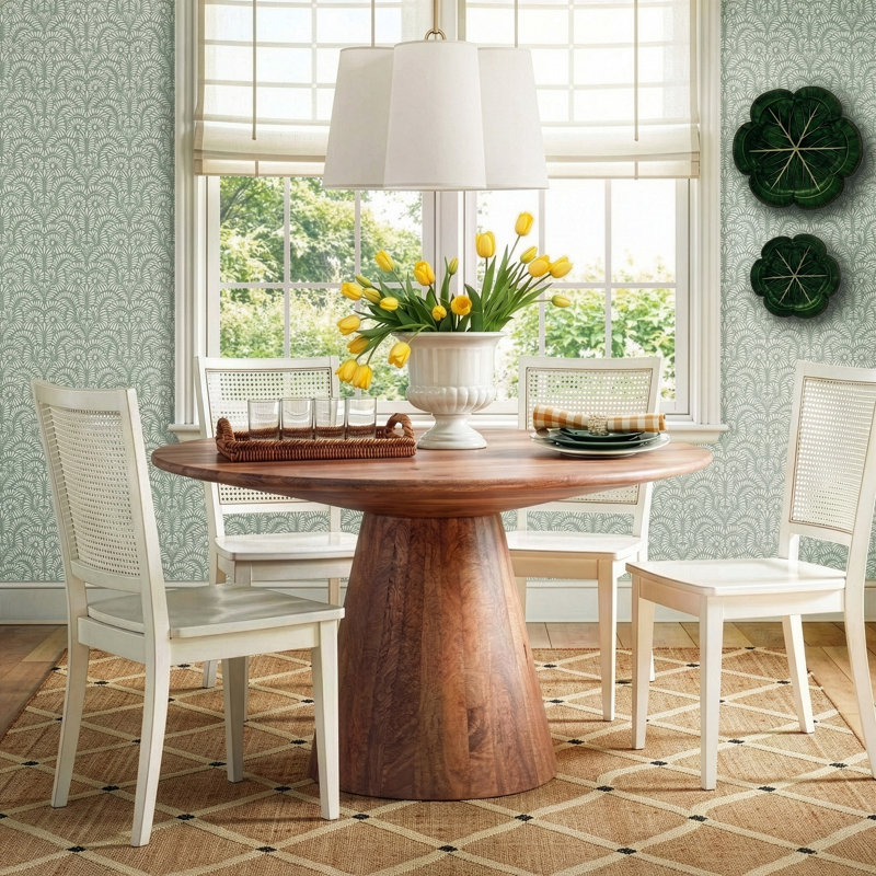 Daelan Round Solid Wood Dining Table