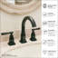 Robinet de salle de bain espacé avec ensemble de drain Lulani Aurora-86746386