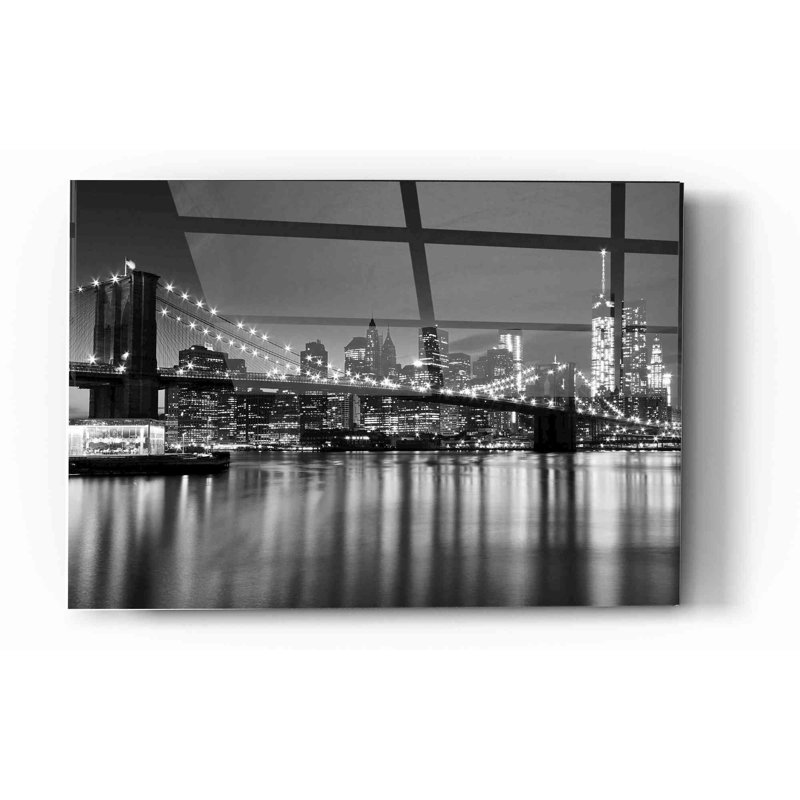 «Silver City Crop» par Katherine Gendreau, art mural en verre acrylique, H 12 po x l 16 po x P 0,12 po