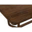 Table de salle à manger Lere, bois brun de style antique, plateau rectangulaire spacieux de 71 pouces