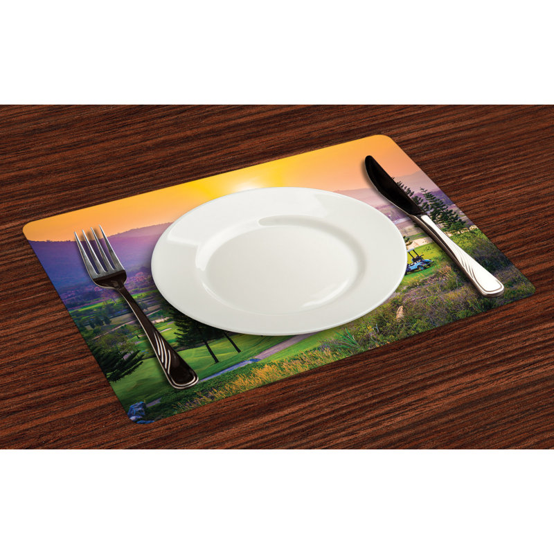 Ashok Nature Golf Spring Sunset Placemat