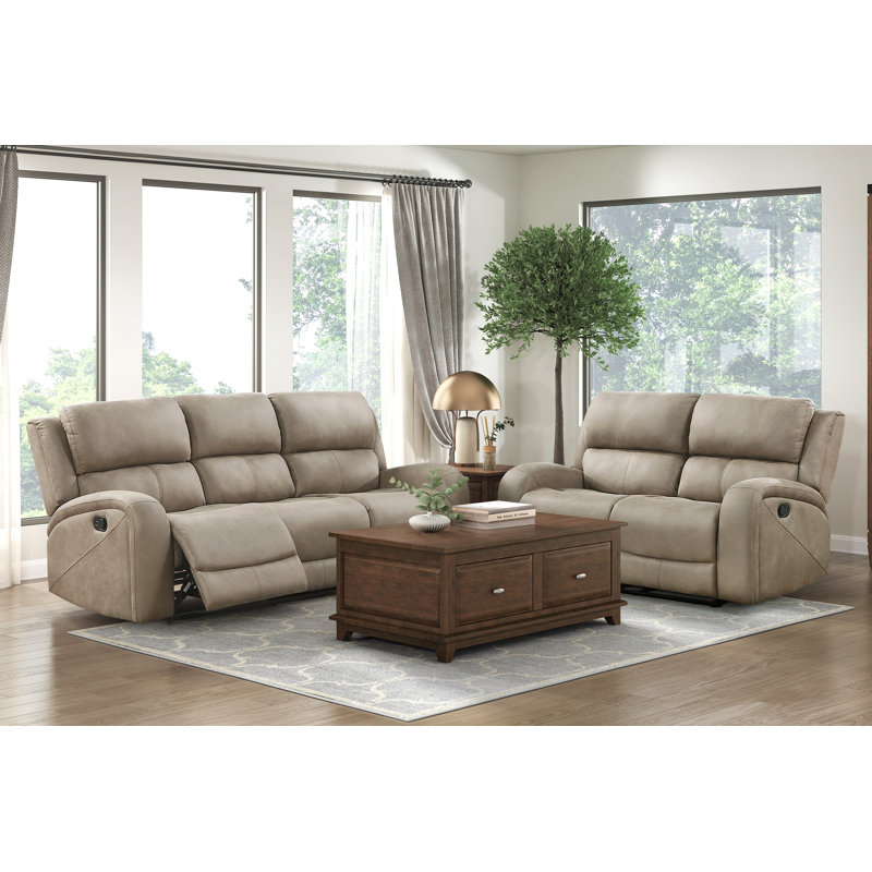 Causeuse inclinable double luxueuse 1pc