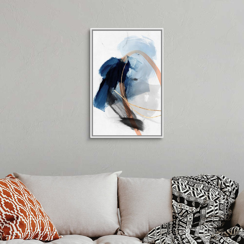 Foreshadow II par PI Studio - reproduction d'art sur toile, Cadre blanc, H 31,25 po x l 21,25 po, Blanc