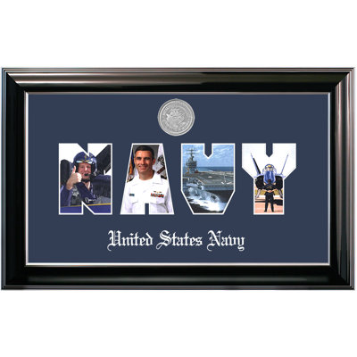 Navy Collage Photo Classic Picture Frame