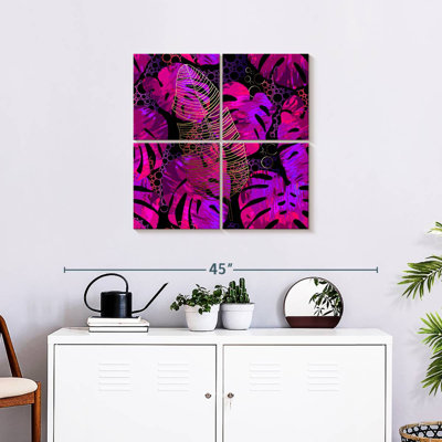 Harnek rose vif Monstera