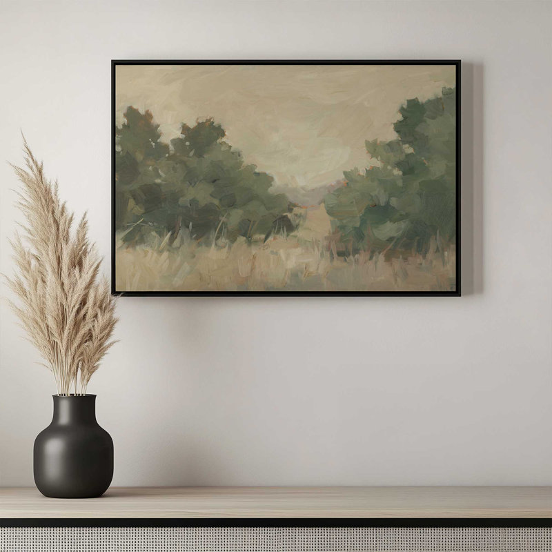«Hillside Harvest II» par Ethan Harper, reproduction d'art sur toile, H 12 po x l 16 po, Cadre flottant sans passe-partout