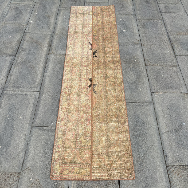 Tapis turc de style rétro dans des tons neutres pour le couloir ou le salon