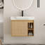 Ensemble simple meuble-lavabo Oakshade de 28 po avec lavabo en céramique-1141426782-1141426783