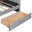 Lit de jour rembourré avec armoire rabattable et table d'appoint-1733842009