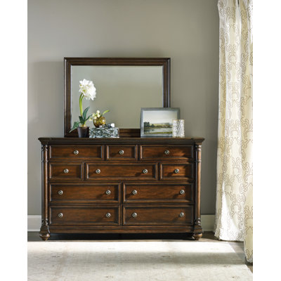 Leesburg 68'' W 10 - Drawer Dresser with Mirror
