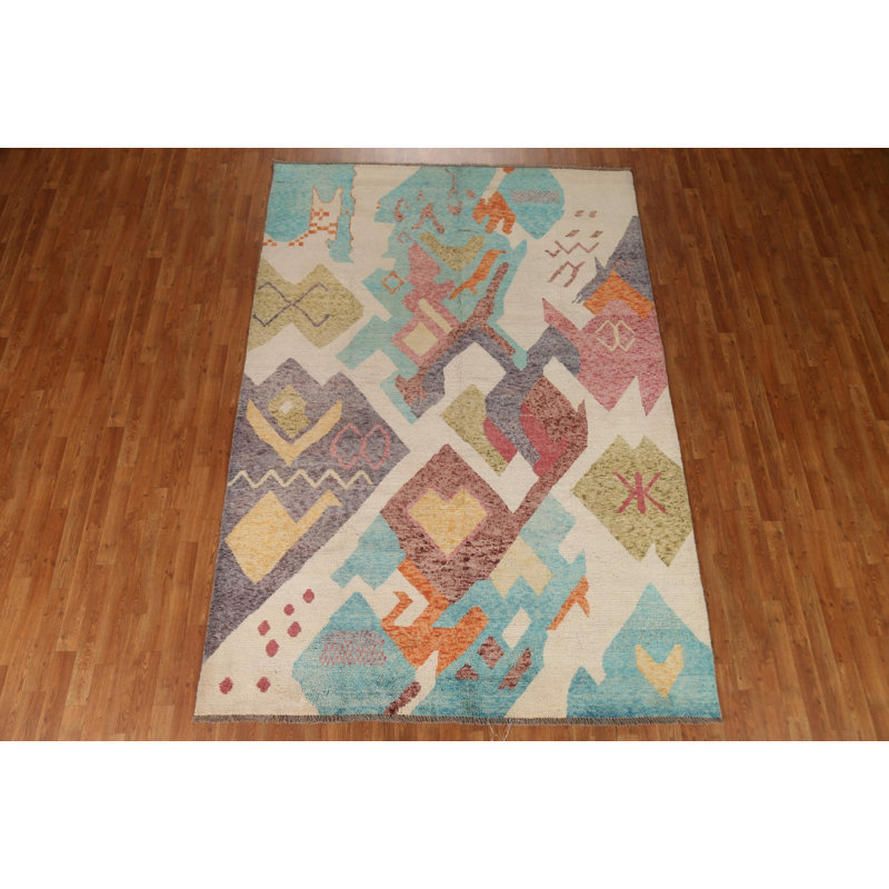 Gabbeh Abstract Area Rug 7x10