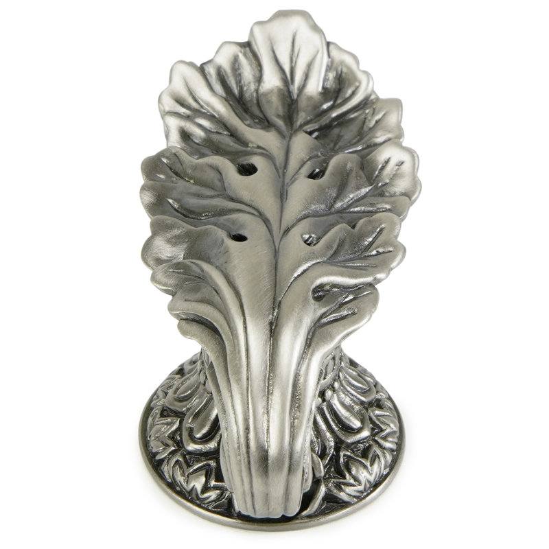 LOUIS XV KNOB WITH SMALL BACK PLATE,  Antique Nickel