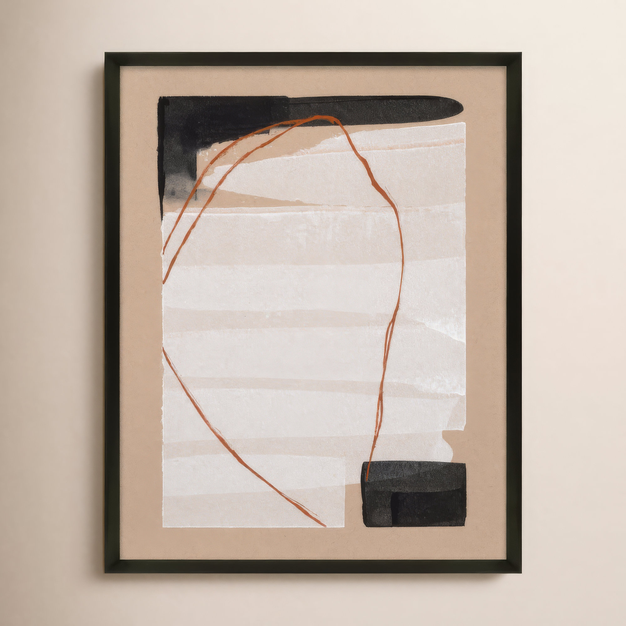 Orange Is The New Black 4 by Andrea Stokes, Black Framed, 50" H x 40" W x 1.25" D