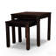 Ensemble de 2 tables gigognes en eucalyptus, espresso