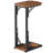 28.5"Tall Foldable C Shaped End Table Set of 2, TV Trays Set of 2,Bed Side Tables Bedroom Set of 2-1610139625
