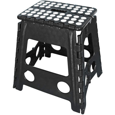 1 - Step Plastic Lightweight Folding Step Stool