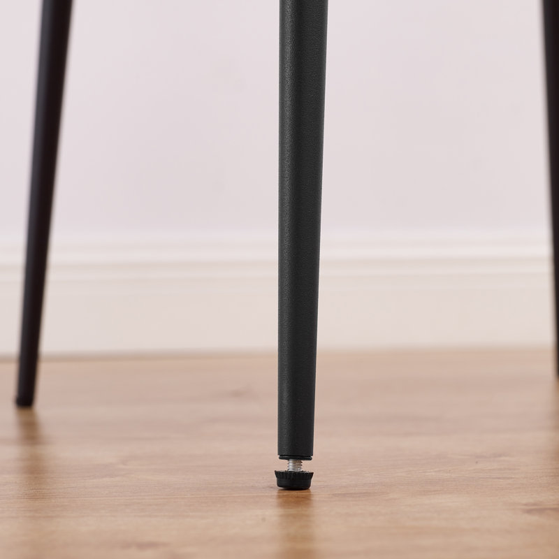 Schrader Upholstered Side Dining Chair, Black