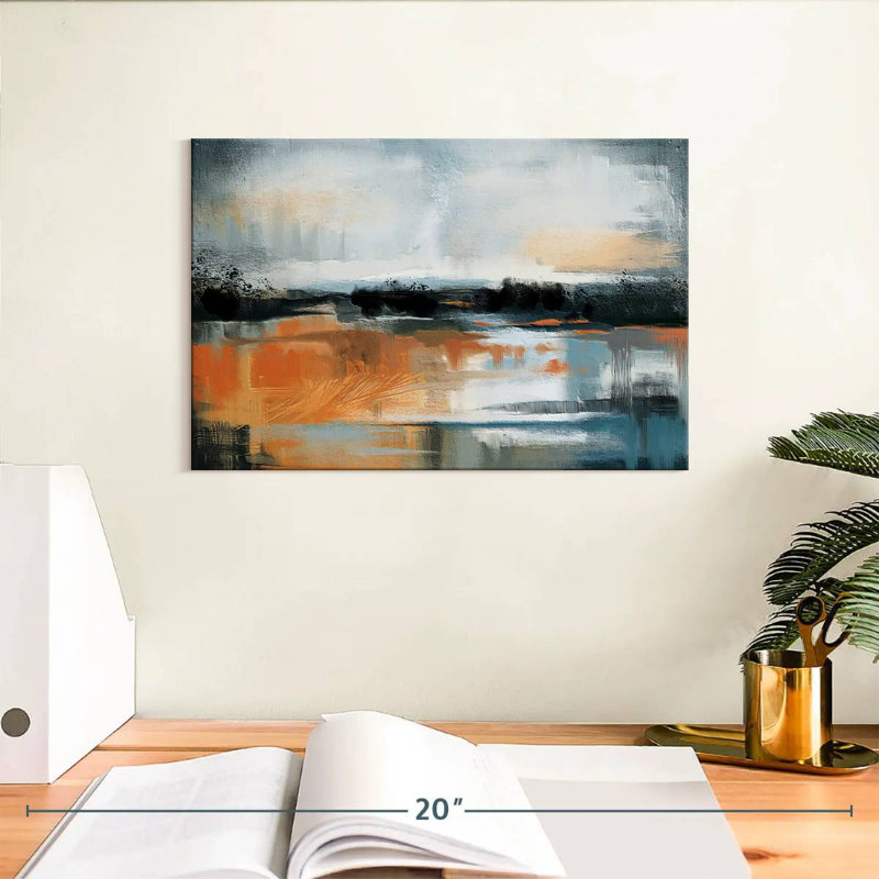 Paysage abstrait Avery Sunstruck, H 8 po x l 12 po