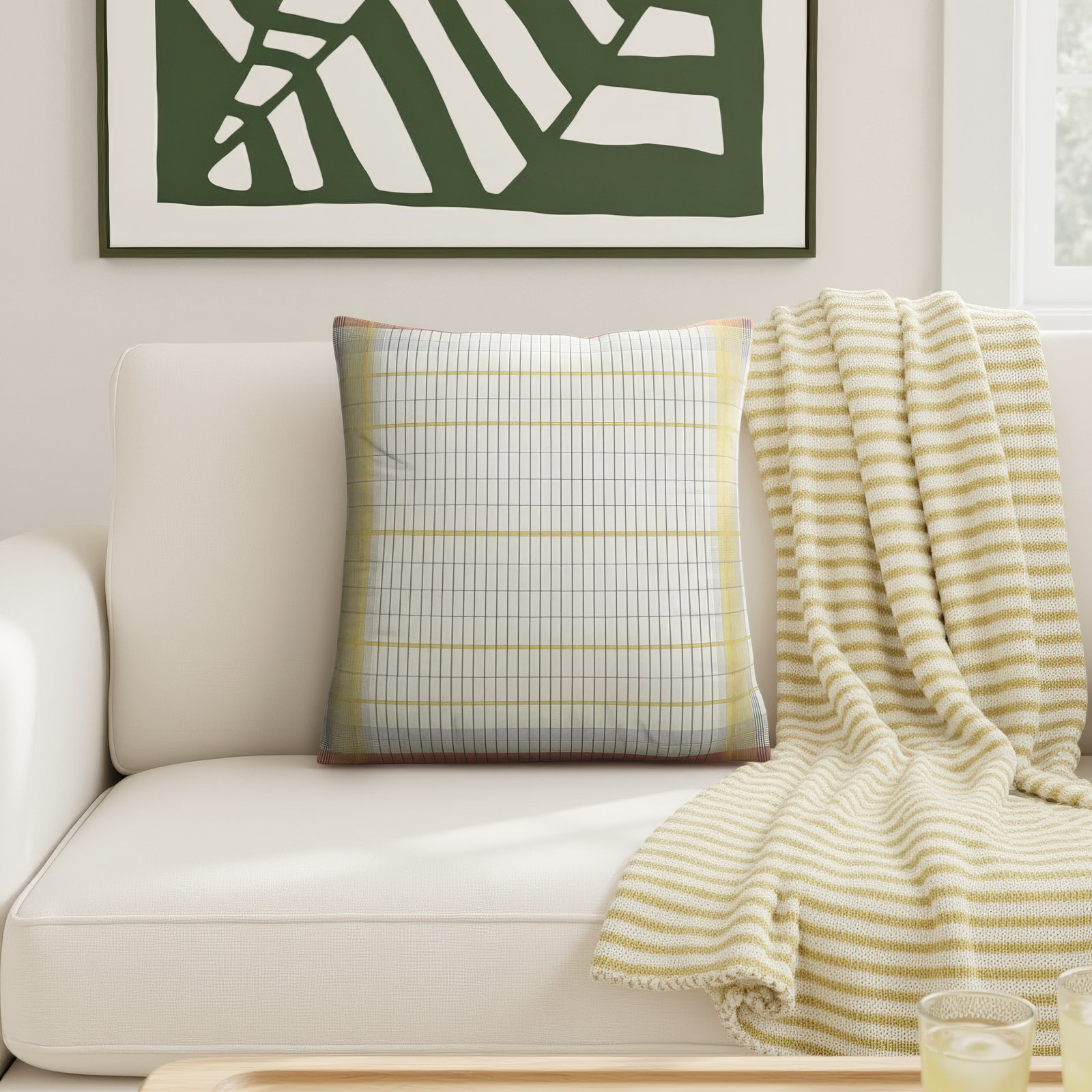 Carsyn 18" x 18" Cotton Throw Pillow