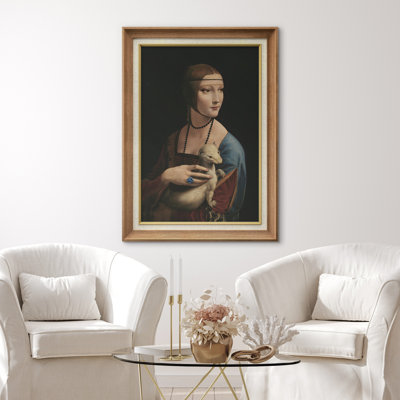 «Lady Ermine Classic Portrait» sur toile
