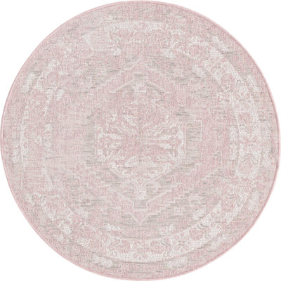 Outdoor Nile Area Rug Pink Color
