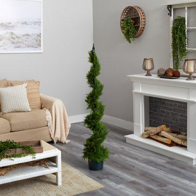 Darby Faux Foliage Topiary in Pot