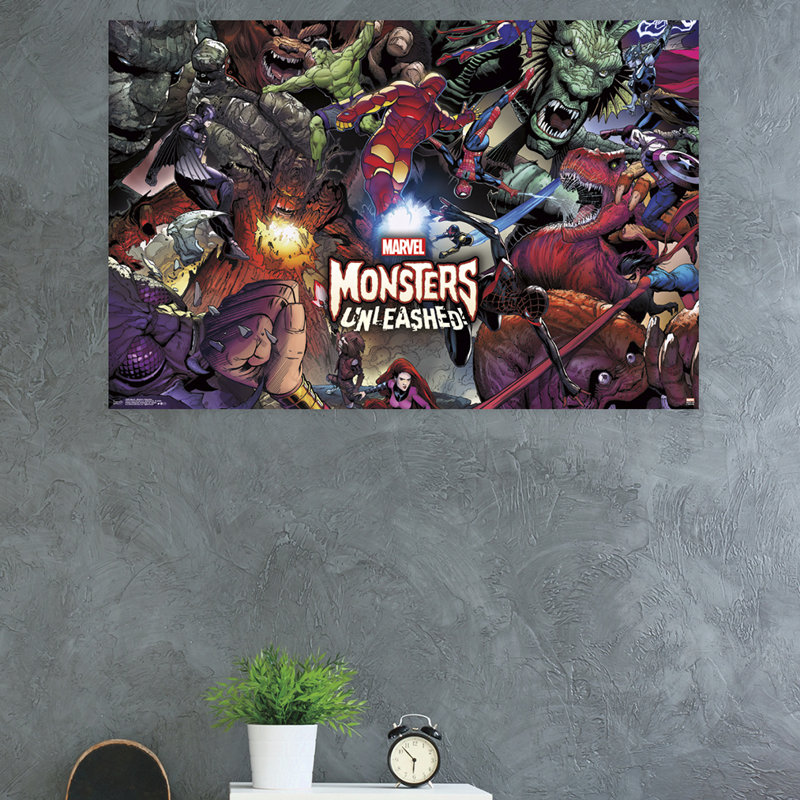 Impression sur papier non-marvel-monstres