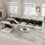 Canapé modulaire rembourré 6 pièces avec rangement sous le siège 6 pièces-102741959