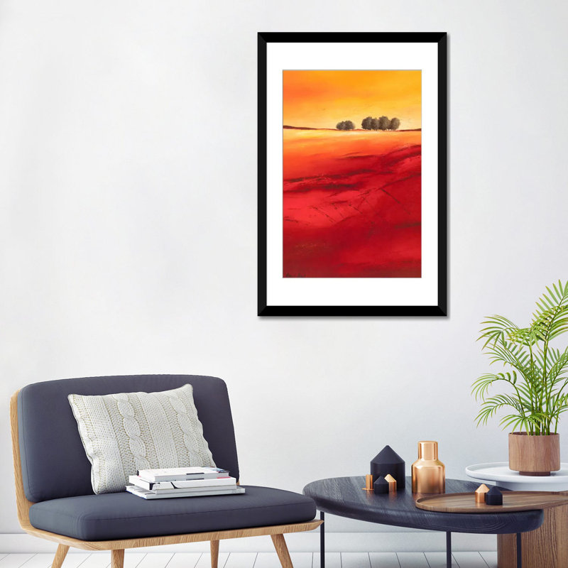 « tree timberline ii », reproduction sur toile, Papier d'art encadré noir, Blanc, H 32 po x l 24 po x P 1 po