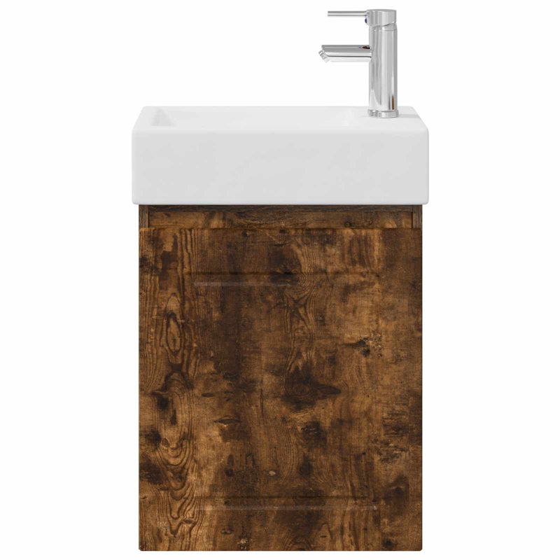 455 mm Bathroom Vanity, Smoked Oak