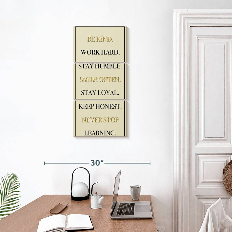 Office Be Kind, H 32 po x l 15 po