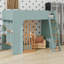 Lit mezzanine avec échelle et tablettes de rangement pratiques-578619513-578619514
