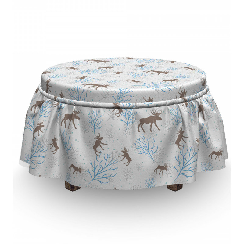 Box Cushion Ottoman Slipcover