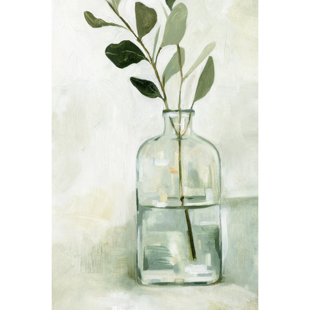 Eucalyptus Branch Still Life I by Emma Caroline - Wrapped Canvas Painting Three Posts™ 