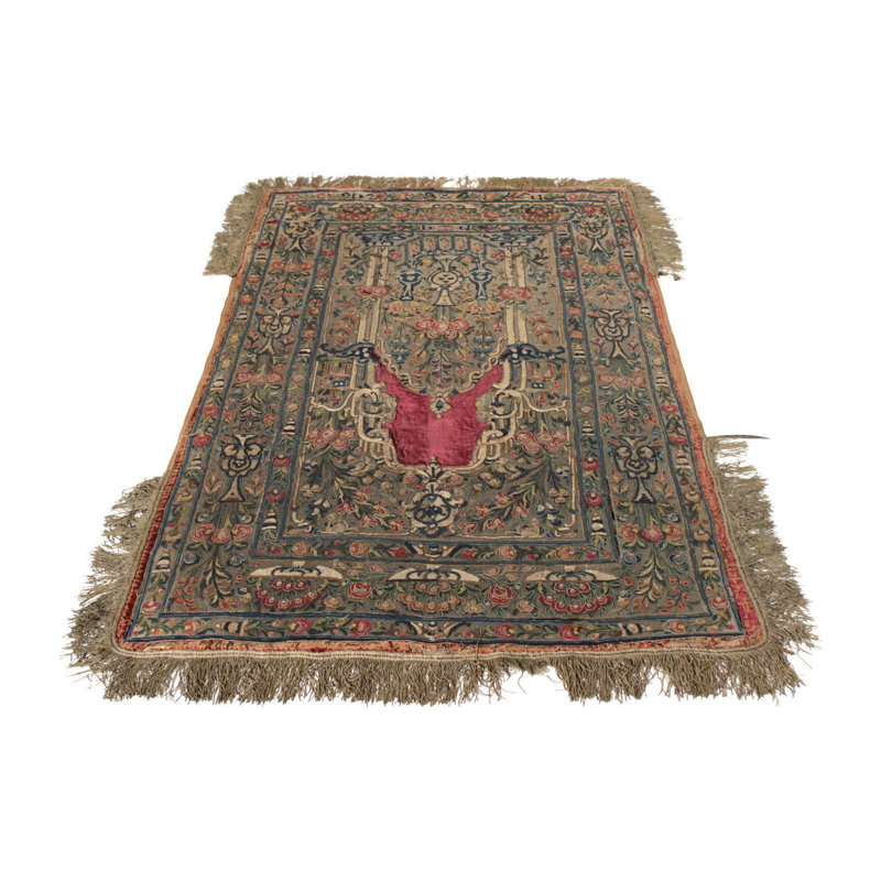 Wool Oriental Area Rug in Green