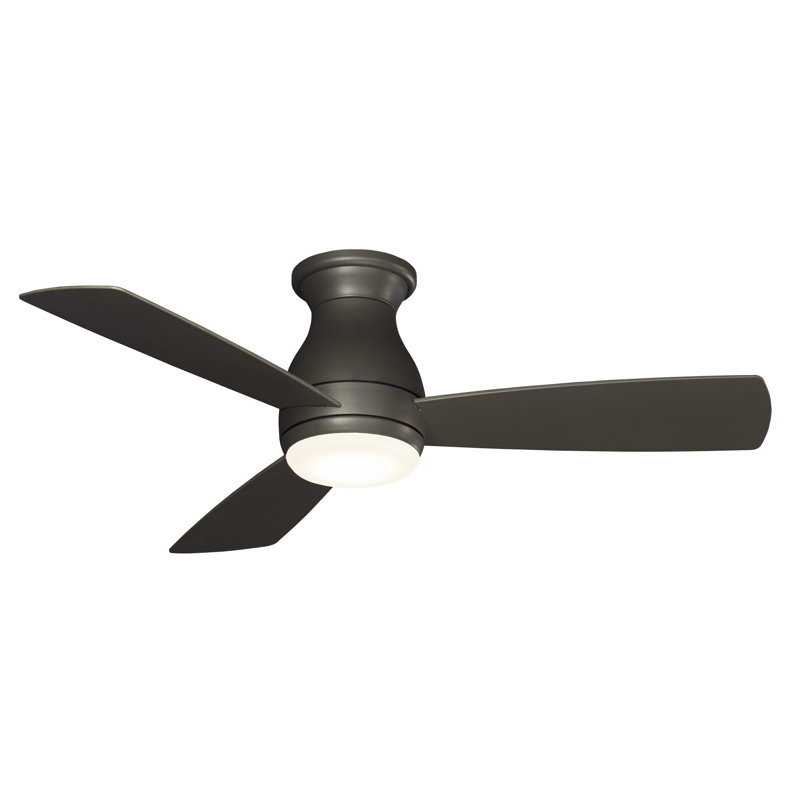 Hugh 44 inch Indoor/Outdoor Ceiling Fan with LED Light Kit - Matte Greige, Matte Greige