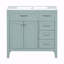 Ensemble de meuble-lavabo simple 36 po avec plateau en céramique Shaylea-1079762471