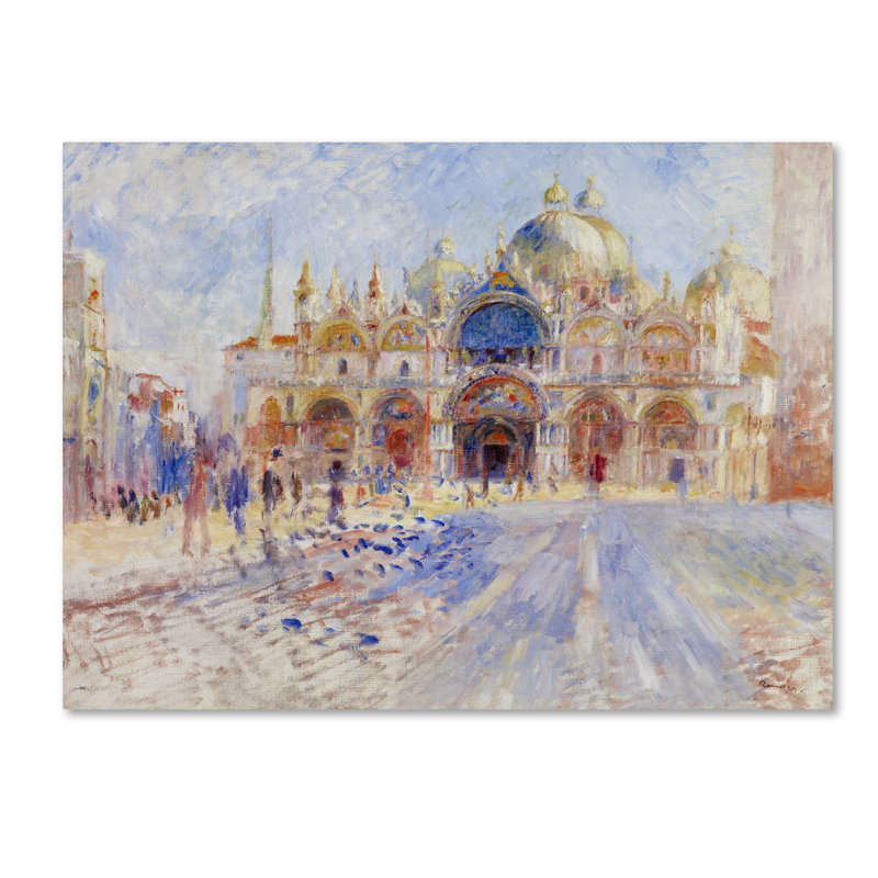 «The Piazza San Marco Venice», reproduction sur toile tendue, H 14 po x l 19 po